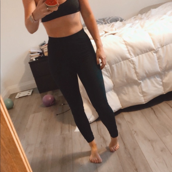 Black High Rise Adidas Trefoil legging - Picture 2 of 9